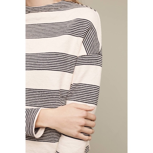 Anthropologie Eri + Ali Striped Mockneck Sweater - Picture 3 of 6